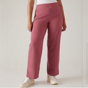 Athleta BROOKLYN HEIGHTS HIGH RISE WIDE TROUSER Size 10